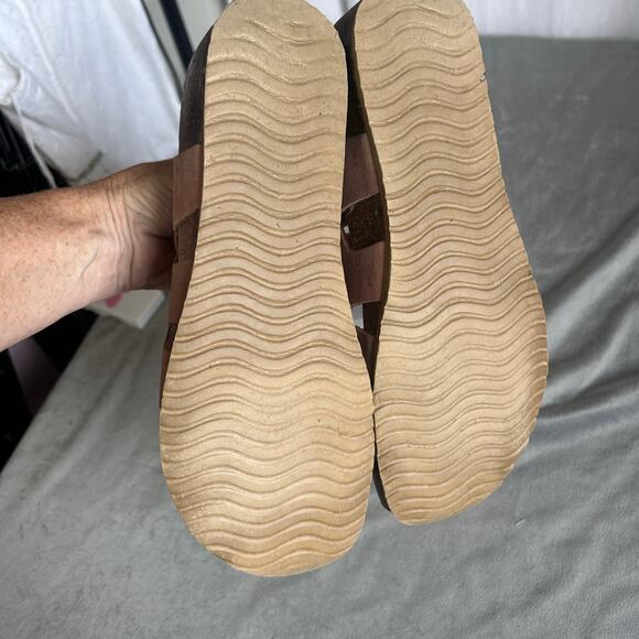 BioNatura women's Shoes Ballerina clog leather wedge low strap 38 - Picture 3 of 8